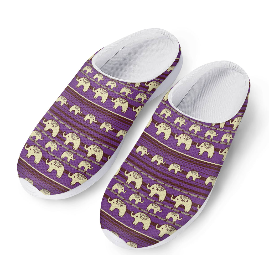 Cute Indian Tribal Elephant Print Mesh Casual Shoes