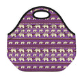 Cute Indian Tribal Elephant Print Neoprene Lunch Bag