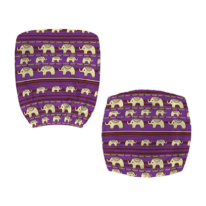 Cute Indian Tribal Elephant Print Office Chair Cover