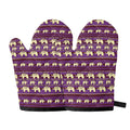 Cute Indian Tribal Elephant Print Oven Mitts