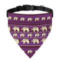 Cute Indian Tribal Elephant Print Over The Collar Dog Bandana