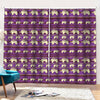 Cute Indian Tribal Elephant Print Pencil Pleat Curtains