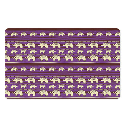 Cute Indian Tribal Elephant Print Polyester Doormat
