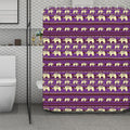 Cute Indian Tribal Elephant Print Polyester Shower Curtain