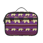 Cute Indian Tribal Elephant Print Portable Lunch Bag