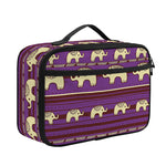 Cute Indian Tribal Elephant Print Portable Lunch Bag