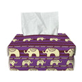 Cute Indian Tribal Elephant Print Rectangle Tissue Box Cover
