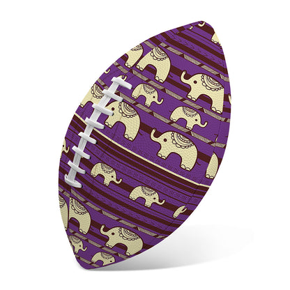Cute Indian Tribal Elephant Print Rugby Ball
