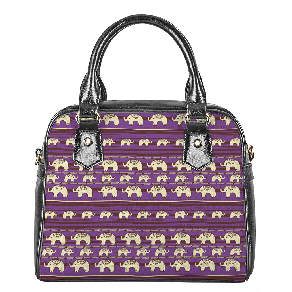 Cute Indian Tribal Elephant Print Shoulder Handbag