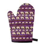 Cute Indian Tribal Elephant Print Single Oven Mitt