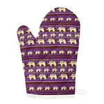 Cute Indian Tribal Elephant Print Single Oven Mitt