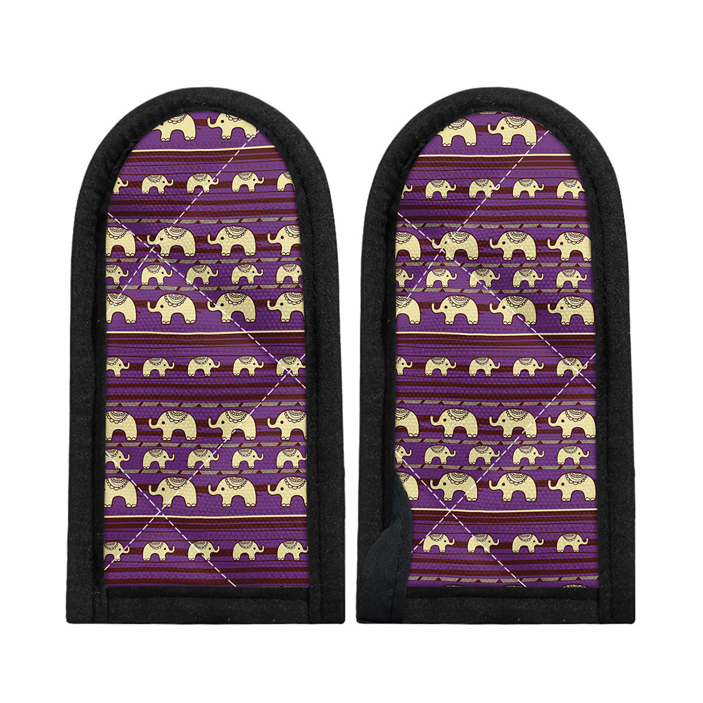 Cute Indian Tribal Elephant Print Skillet Handle Cover