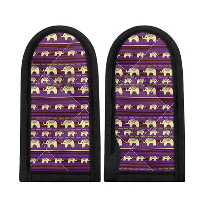 Cute Indian Tribal Elephant Print Skillet Handle Cover