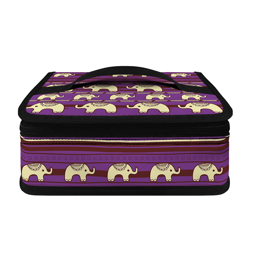 Cute Indian Tribal Elephant Print Small Lunch Bag