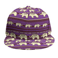 Cute Indian Tribal Elephant Print Snapback Cap