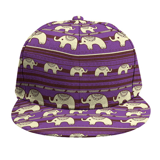 Cute Indian Tribal Elephant Print Snapback Cap