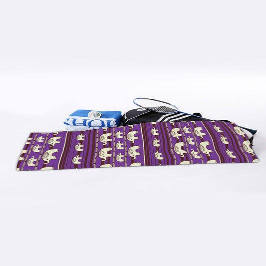 Cute Indian Tribal Elephant Print Sports Towel