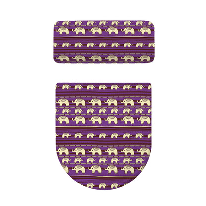 Cute Indian Tribal Elephant Print Toilet Lid And Tank Cover Set