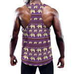 Cute Indian Tribal Elephant Print Training Tank Top