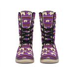 Cute Indian Tribal Elephant Print Winter Boots