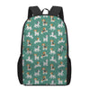 Cute Jack Russell Terrier Pattern Print 17 Inch Backpack