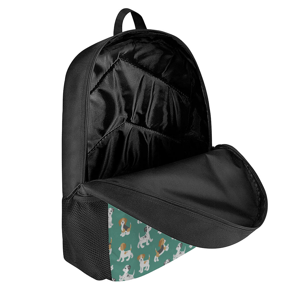 Cute Jack Russell Terrier Pattern Print 17 Inch Backpack