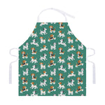Cute Jack Russell Terrier Pattern Print Adjustable Apron