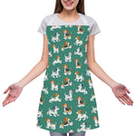 Cute Jack Russell Terrier Pattern Print Adjustable Apron