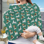 Cute Jack Russell Terrier Pattern Print Baby Seat Cover