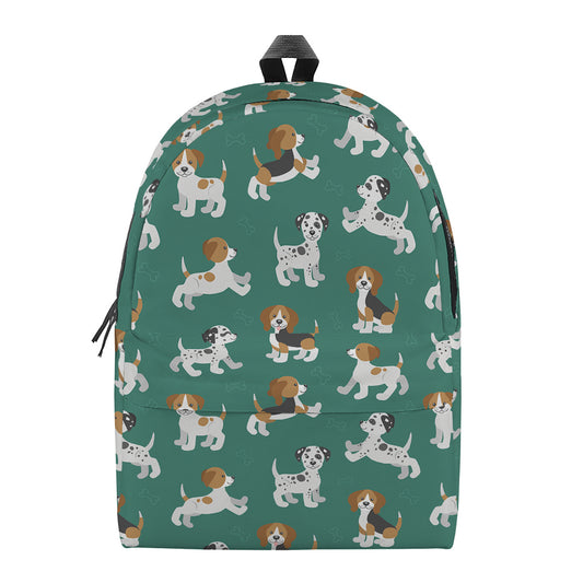 Cute Jack Russell Terrier Pattern Print Backpack