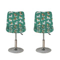 Cute Jack Russell Terrier Pattern Print Bar Stool Covers