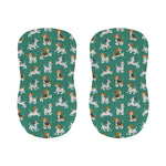 Cute Jack Russell Terrier Pattern Print Bar Stool Covers