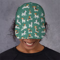 Cute Jack Russell Terrier Pattern Print Baseball Cap