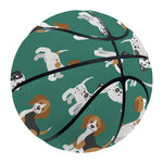 Cute Jack Russell Terrier Pattern Print Basketball