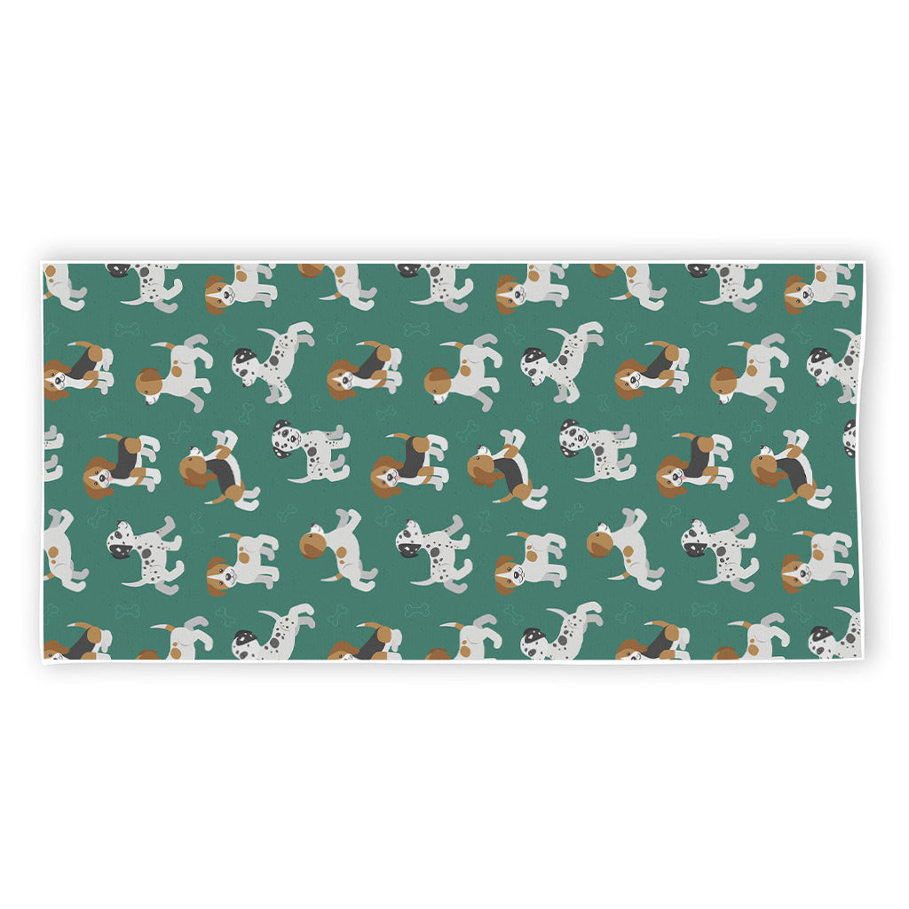 Cute Jack Russell Terrier Pattern Print Beach Towel