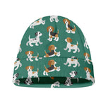 Cute Jack Russell Terrier Pattern Print Beanie