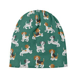 Cute Jack Russell Terrier Pattern Print Beanie