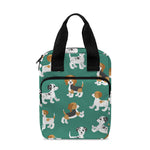 Cute Jack Russell Terrier Pattern Print Bible Tote Bag