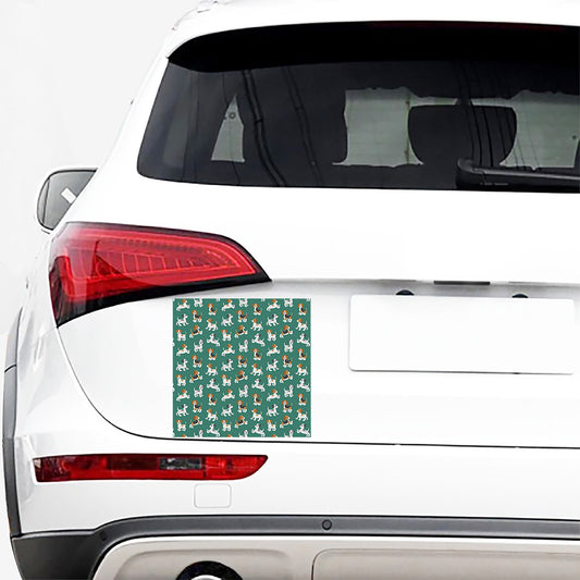 Cute Jack Russell Terrier Pattern Print Car Sticker