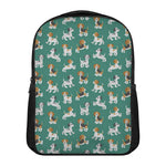 Cute Jack Russell Terrier Pattern Print Casual Backpack