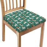 Cute Jack Russell Terrier Pattern Print Chair Cushion Cover