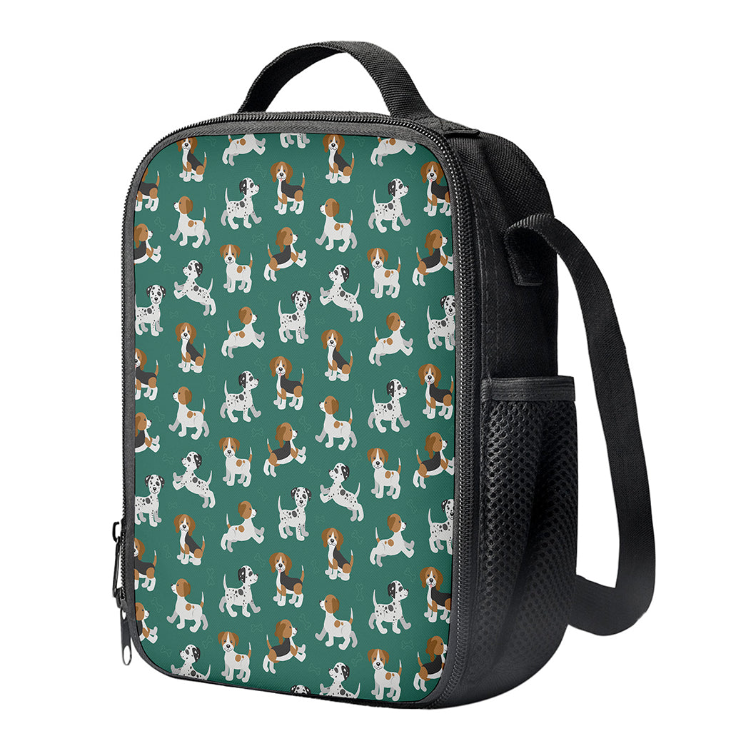 Cute Jack Russell Terrier Pattern Print Crossbody Lunch Bag