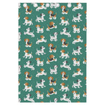 Cute Jack Russell Terrier Pattern Print Curtain
