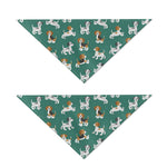 Cute Jack Russell Terrier Pattern Print Dog Bandana
