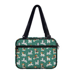 Cute Jack Russell Terrier Pattern Print Double Strap Bible Bag