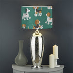 Cute Jack Russell Terrier Pattern Print Drum Lamp Shade