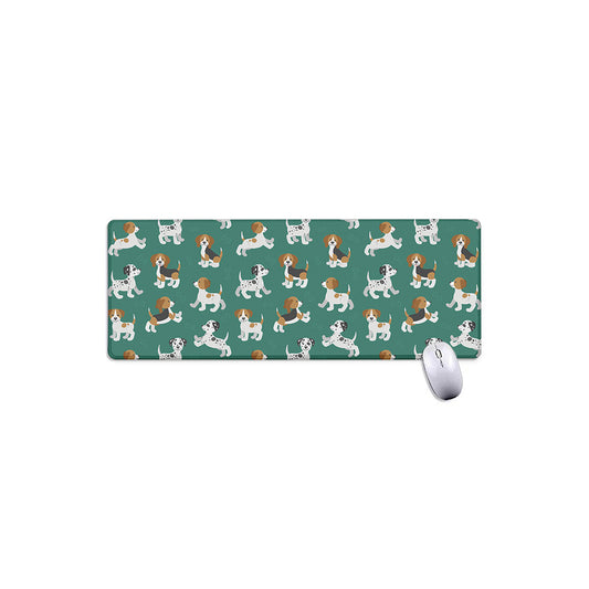 Cute Jack Russell Terrier Pattern Print Extended Mouse Pad