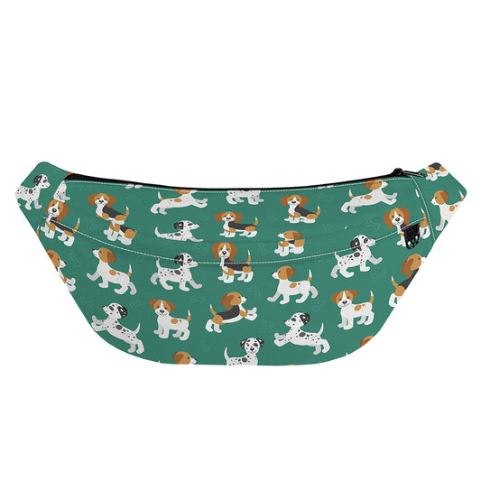 Cute Jack Russell Terrier Pattern Print Fanny Pack