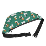 Cute Jack Russell Terrier Pattern Print Fanny Pack