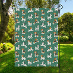 Cute Jack Russell Terrier Pattern Print Garden Flag